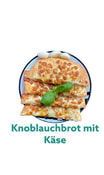 V2 Knoblauchbrot mit Käse überbacken (4 Scheiben)